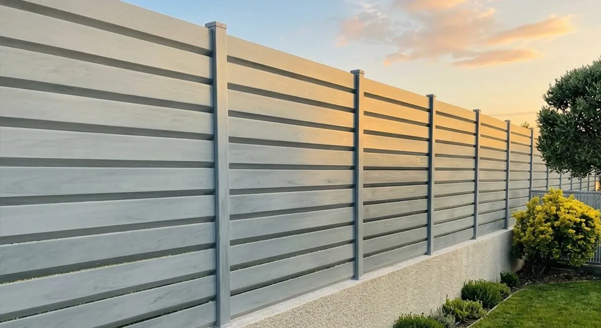 Palissade en PVC pour le jardin
