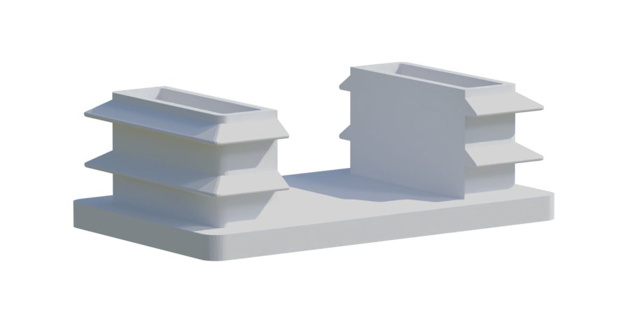 Bouchon plat 50x30 mm