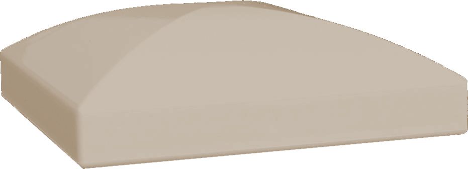 Chapeau PVC 80x80mm pointe de diamant