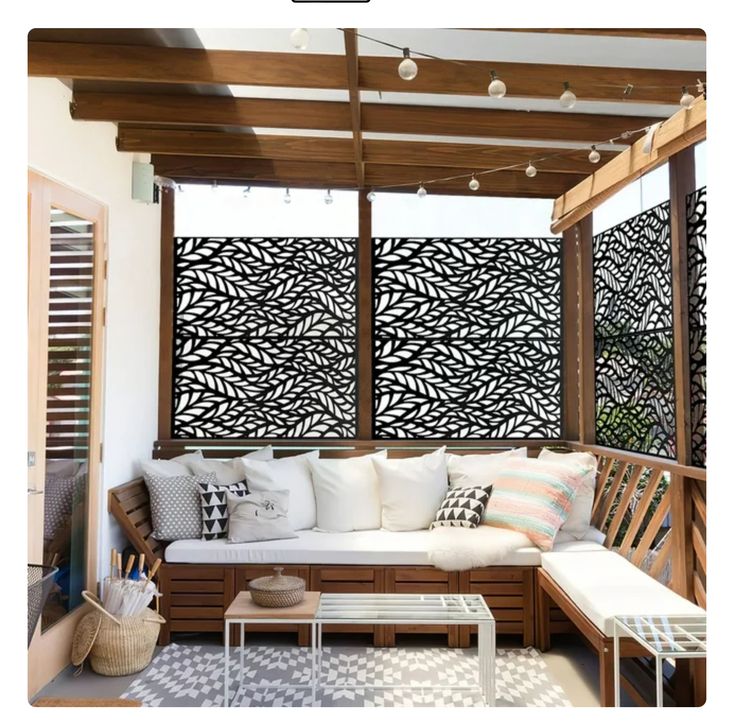 Claustra décoratif en aluminium anthracite