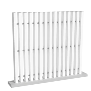 Clôture verticale ajourée PVC Blanc - Cosmos