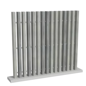 Clôture verticale ajourée PVC Gris cérusé - Cosmos
