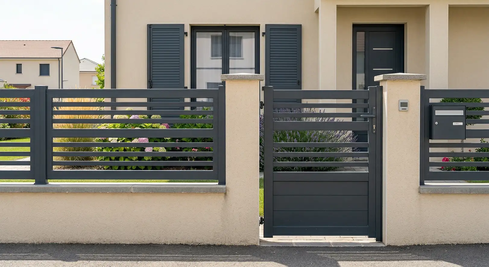 Clôture en aluminium ajourée