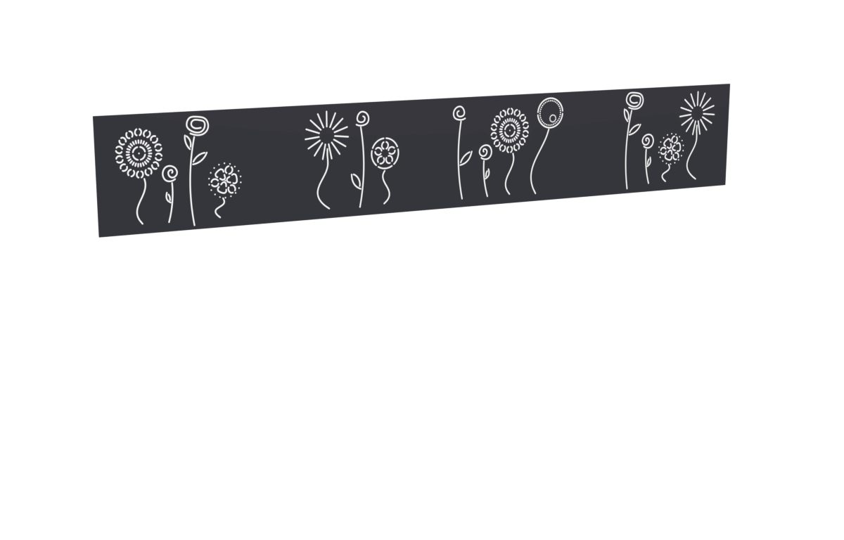 Impression fleurs_gris pour le modèle Héraclès