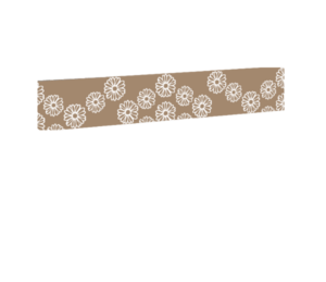 Impression eclat_fleurs_2_taupe pour le modèle Braga