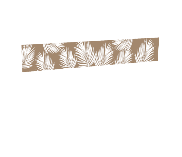 Impression tropical_1_taupe pour le modèle Aveiro