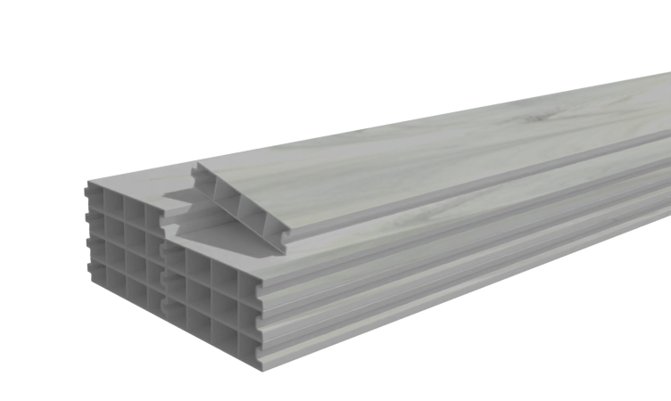 Lame PVC 100x20 mm rainure et languette