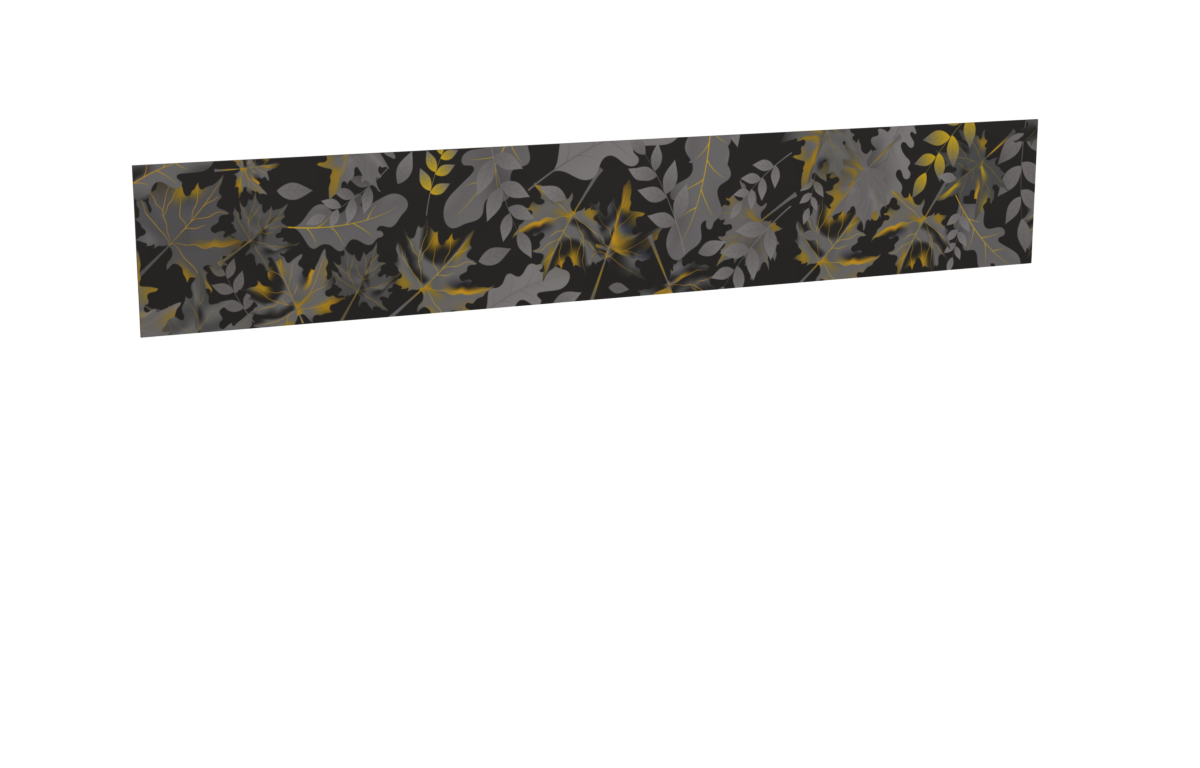 Impression nature_feuillage-noir-et-or pour le modèle Héraclès