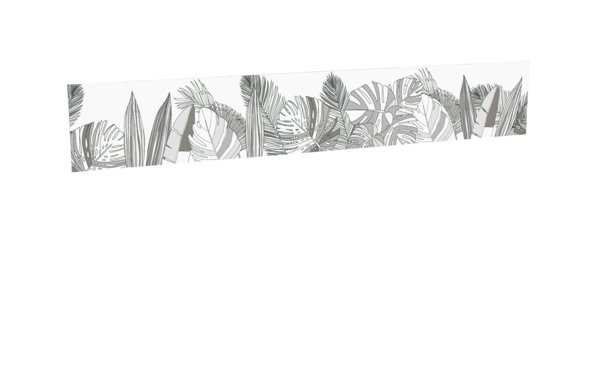 Impression nature_tropiques-gris pour le modèle Héraclès