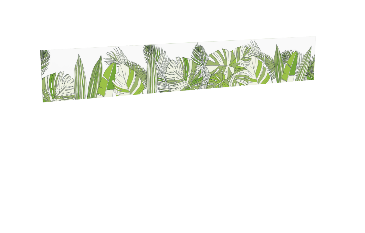 Impression nature_tropiques-vert-clair pour le modèle Héraclès