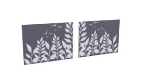 Impression oiseaux_gris_anthracite pour le modèle Virtuose coulissant