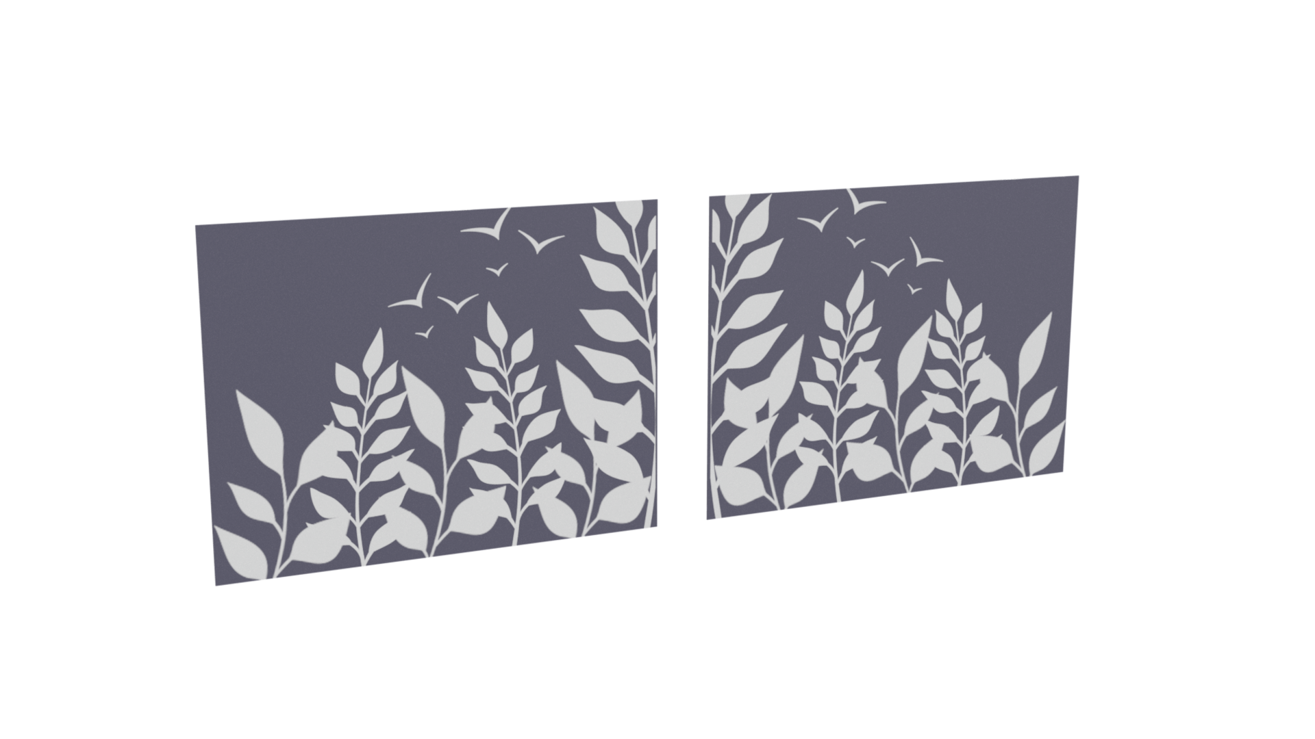 Impression oiseaux_gris_anthracite pour le modèle Virtuose coulissant