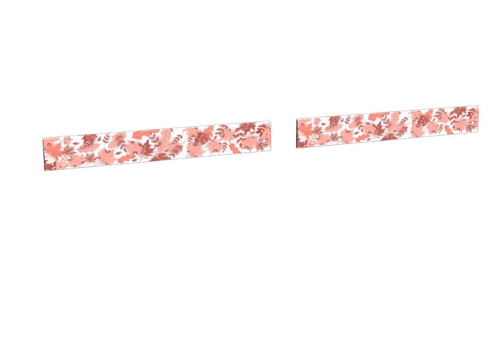 Impression nature_feuillage-rose pour le modèle Héraclès battant