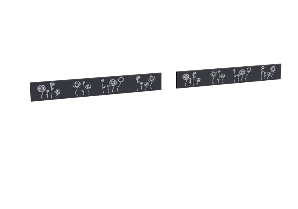 Impression fleurs_gris pour le modèle Héraclès battant