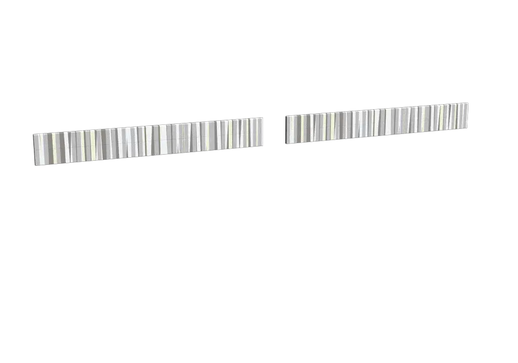 Impression nature_bambou-gris pour le modèle Héraclès coulissant