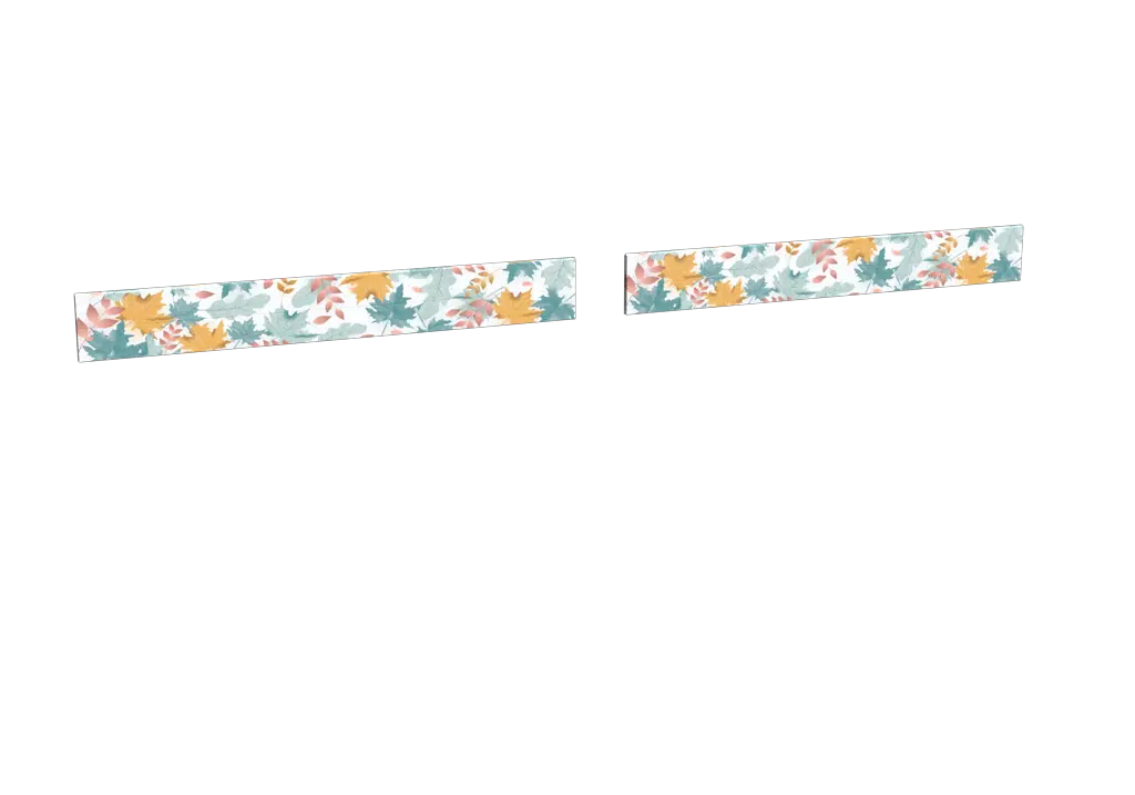 Impression nature_feuillage-pastel pour le modèle Héraclès coulissant