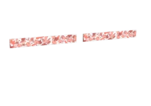 Impression nature_feuillage-rose pour le modèle Héraclès coulissant