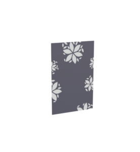 Impression eclat_fleurs_1_gris_anthracite pour le modèle Virtuose