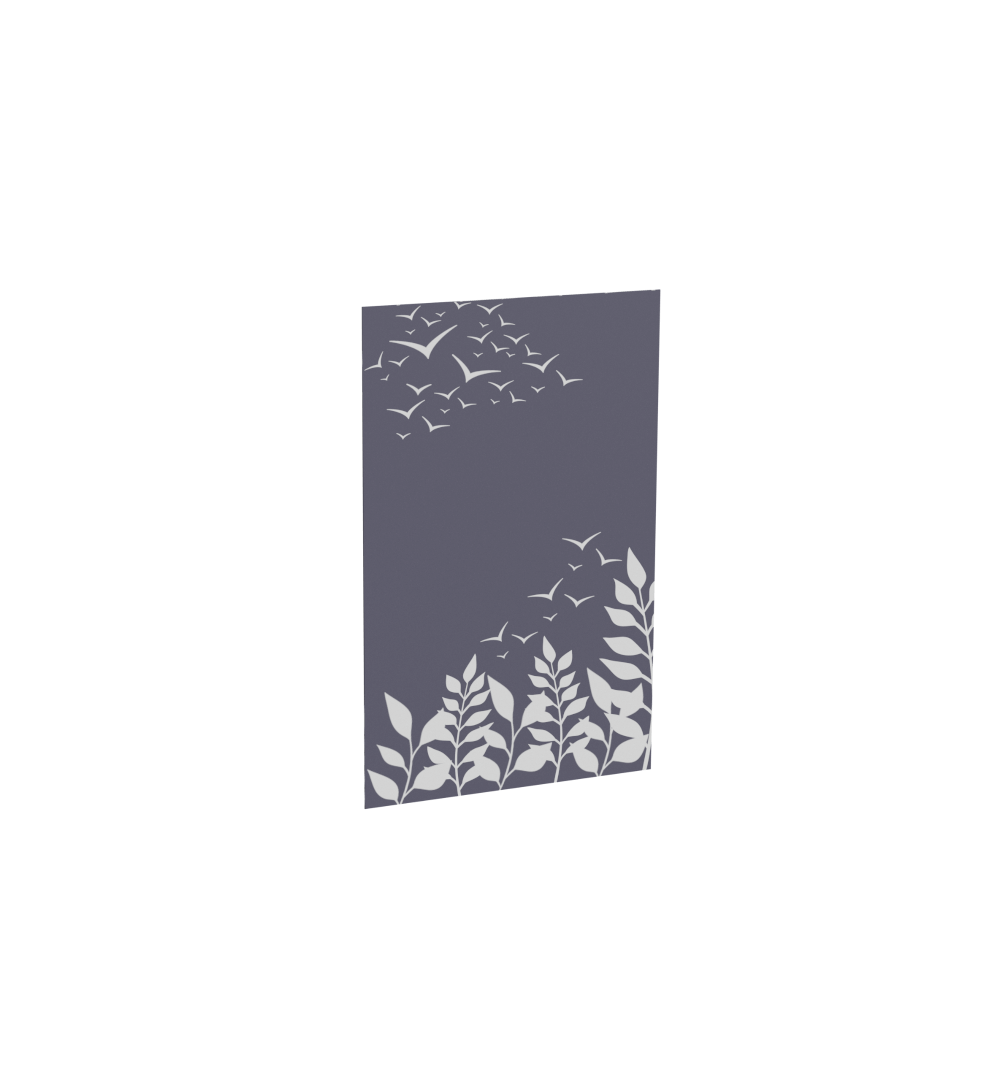 Impression oiseaux_gris_anthracite pour le modèle Virtuose