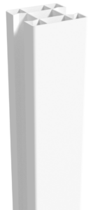 Poteau PVC 80x80 mm droit