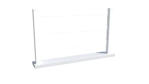 Clôture ajourée PVC Blanc - Western