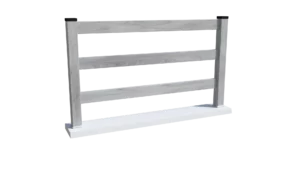 Clôture ajourée PVC Gris - Western